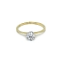Nhẫn đính hôn với đá zircon làm từ vàng kết hợp