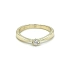 Nhẫn đính hôn bằng vàng với đá zircon