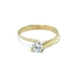 Nhẫn đính hôn bằng vàng với đá zircon