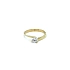 Nhẫn đính hôn bằng vàng với đá zircon