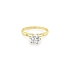 Nhẫn đính hôn bằng vàng với đá zircon