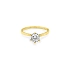 Nhẫn đính hôn bằng vàng với đá zircon