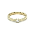 Nhẫn đính hôn bằng vàng với đá zircon
