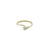 Nhẫn đính hôn bằng vàng với đá zircon