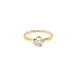 Nhẫn đính hôn bằng vàng với đá zircon