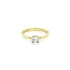 Nhẫn đính hôn bằng vàng với đá zircon