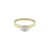 Nhẫn đính hôn bằng vàng với đá zircon
