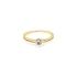 Nhẫn đính hôn bằng vàng với đá zircon