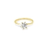 Nhẫn đính hôn bằng vàng với đá zircon