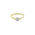 Nhẫn đính hôn bằng vàng với đá zircon