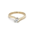 Nhẫn đính hôn bằng vàng với đá zircon