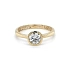 Nhẫn đính hôn bằng vàng với đá zircon