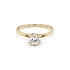 Nhẫn đính hôn bằng vàng với đá zircon