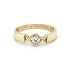 Nhẫn đính hôn bằng vàng với đá zircon