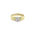 Nhẫn kết hợp vàng và zirconia