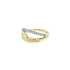 Nhẫn kết hợp vàng và zirconia