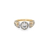 Nhẫn đính hôn bằng vàng với đá zircon