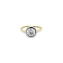 Nhẫn đính hôn bằng vàng có đá cubic zirconia
