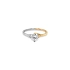 Nhẫn đính hôn với đá zircon làm từ vàng kết hợp
