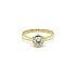 Nhẫn đính hôn bằng vàng với đá zircon