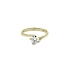 Nhẫn đính hôn bằng vàng với đá zircon