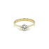 Nhẫn đính hôn bằng vàng với đá zircon