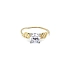 Nhẫn đính hôn bằng vàng với đá zircon