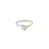 Nhẫn đính hôn với đá zircon làm từ vàng kết hợp