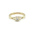 Nhẫn đính hôn bằng vàng với đá zircon