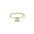 Nhẫn đính hôn bằng vàng với đá zircon