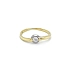 Nhẫn đính hôn với đá zircon làm từ vàng kết hợp