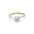 Nhẫn đính hôn bằng vàng với đá zircon