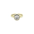 Nhẫn đính hôn bằng vàng có đá cubic zirconia