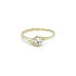 Nhẫn đính hôn bằng vàng với đá zircon