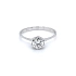 Nhẫn đính hôn bằng vàng trắng và zircon