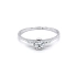 Nhẫn đính hôn bằng vàng trắng và zircon