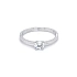 Nhẫn đính hôn bằng vàng trắng và zircon