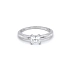 Nhẫn đính hôn bằng vàng trắng và zircon