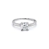 Nhẫn đính hôn bằng vàng trắng và zircon