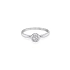Nhẫn đính hôn bằng vàng với đá zircon