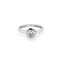 Nhẫn đính hôn bằng vàng với đá zircon