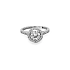 Nhẫn đính hôn bằng vàng với đá zircon