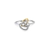 Nhẫn vàng đính đá zircon làm từ vàng kết hợp