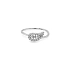 Nhẫn vàng hình lá có đính đá zircon