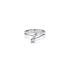 Nhẫn vàng trắng đính đá zircon trắng