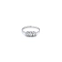 Nhẫn vàng trắng đính đá zircon trắng