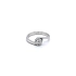 Nhẫn vàng trắng đính đá zircon trắng