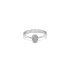 Nhẫn vàng trắng đính đá zircon trắng