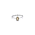 Nhẫn đính đá Citrine từ vàng trắng