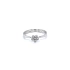 Nhẫn vàng trắng đính đá zircon trắng